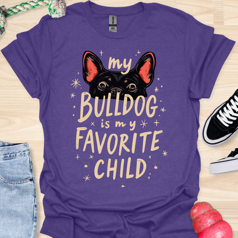 My bulldog is my favorite child - V3 - Cute Eyes T-Shirt